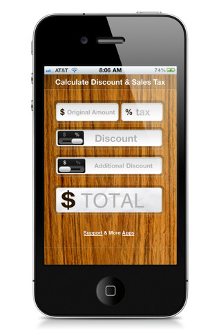 calculate discount & sales tax