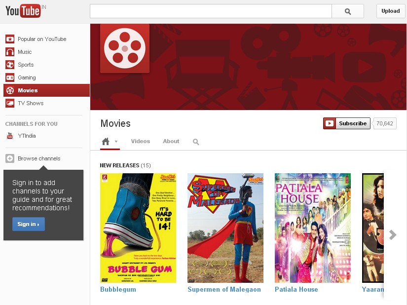 youtube movies