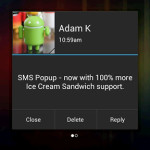 sms pop up