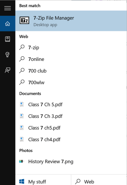 Open 7 zip file manager windows 10 