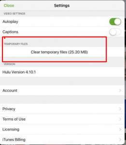 Clear All Hulu Caches