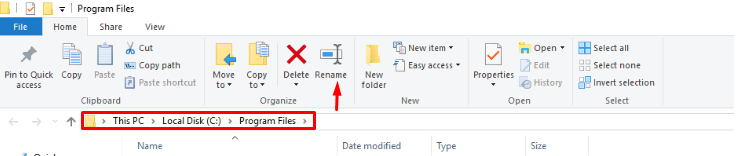 Rename nVidia Program Files