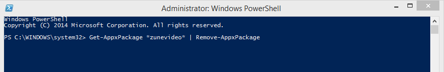 Remove Other Universal Apps
