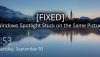 Windows Spotlight Stuck on the Same Picture: How to Fix?