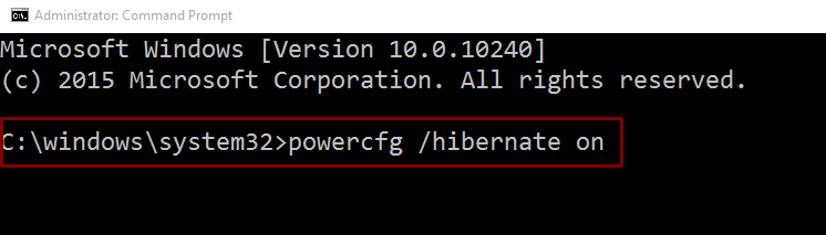 From Power Options Menu