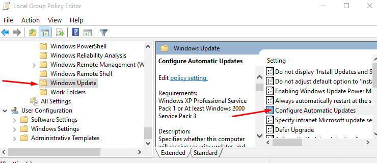 Make Changes in the Group Policy