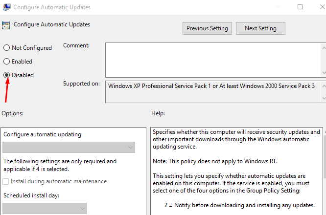 Make Changes in the Group Policy
